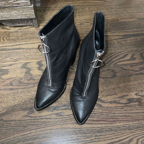 Chinese Laundry‎ Kristin Cavallari Ankle Boots 9.5 Zip Chunky Heel Pointed Toe - Picture 5 of 11